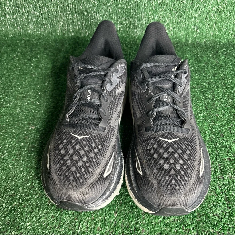 Hoka Clifton 9 Women’s Size 7.5 Shoes‎ Black White Sneakers